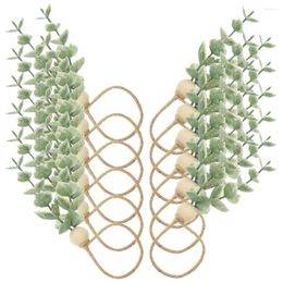 Tafelkleed 12 stks restaurant Napkin Ring Artificial Leaf Buckle herbruikbare feestgunst
