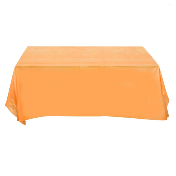 Nappe de table 1 pièce 137 x 183 cm - Nappe écologique de couleur pure - Couverture de protection en plastique imperméable jetable pour pique-nique, banquet, fête