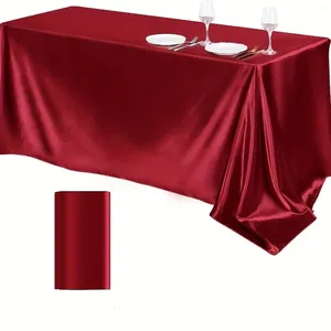 Tableau de table 1pc Cover Couverture rectangularbright en soie lisse en douceur de la soie en douceur