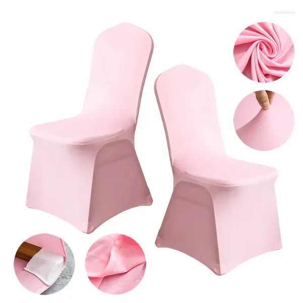 Paño de mesa 1 unids Cubiertas de silla Navidad Elástico Asiento Estiramiento Fundas para banquete Fiesta El Comedor Extraíble