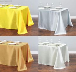 Tischdecke, 1 Stück, Satin-Tischdecke, moderner Stil, goldfarben, weiße Tischdecke für Weihnachten, Hochzeit, Party, Tischdecken, rote Tischdecke für Zuhause, 7164234