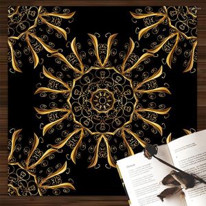 Table Cloth 2023 Mandala Mechanical Heart Tarot Tablecloth Altar Pagan Mystic Astrology Oracle Card Mat Room Home Decor 85x85
