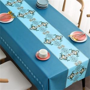 Nappe de table en Polyester imprimé 2023, motif maison, 23HY47 231009