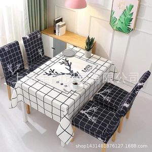Nappe de Table 2024, ensemble de chaises, imperméable, café, couverture Simple pour la maison