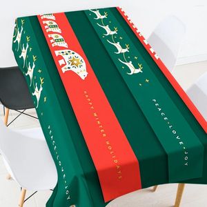 Tafelkleed 2024 Kersttafelkleden Keuken Eetkamer Bruiloft Decoratie Familiefeest Picknickmat Manteles