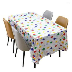 Paño de mesa 2 unids desechable Peva plástico rectangular aceite y impermeable fiesta de cumpleaños de Navidad cubierta de jardín de infantes