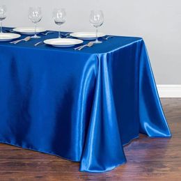 Tela de mesa 54230001 capaz de manteles rectangulares satén blancos cubiertas de comedor mantel sólido para la fiesta de bodas 21colors