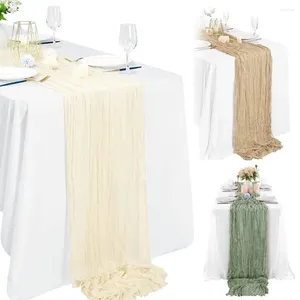 Tableau de table 6pc Ficec versions de fromage de gaz de gaze semi-transparence personnalisée Retro Boho Dining Vintage Wedding Decor Dinner complot