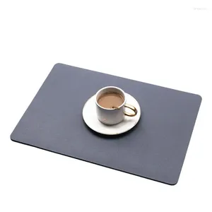 Tafelkleed 6 stks/set Dubbelzijdig Gebruik PU Placemats Eetmat Oliebestendig Keuken Servies Pad Koffie Thee Plaats