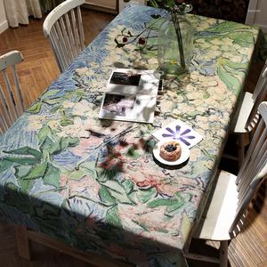 Tafelkleed a111 schilderen digitale printt tafelkleed Amerikaans Frans verdikt katoen en linnen stof koffie pas