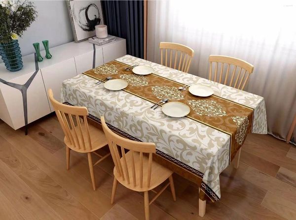 Tela de mesa A152internet celebridad actualizada PU_OIL Tablecloth_householing Coffee Nordic Tablecloth_Disposable Cover