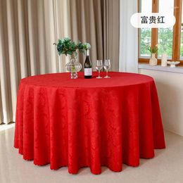 Tafelkleed A197 Round Restaurant El_Wedding Banquet Wellington Jacquard_thick