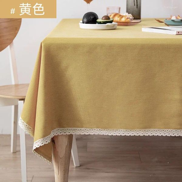 Tableau de table A309 Bureau étudiant couleur solide Coton et lin couvercle de café japonais mat nordique simple moderne