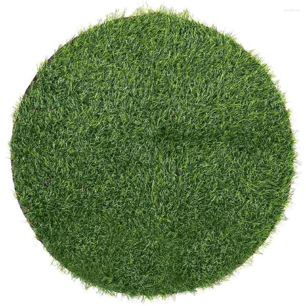 Mesa de mesa Mats de césped artificial VERDE TUCHO FALSO PANjecomano Mat de colección de alfombrilla sintética RUG realista