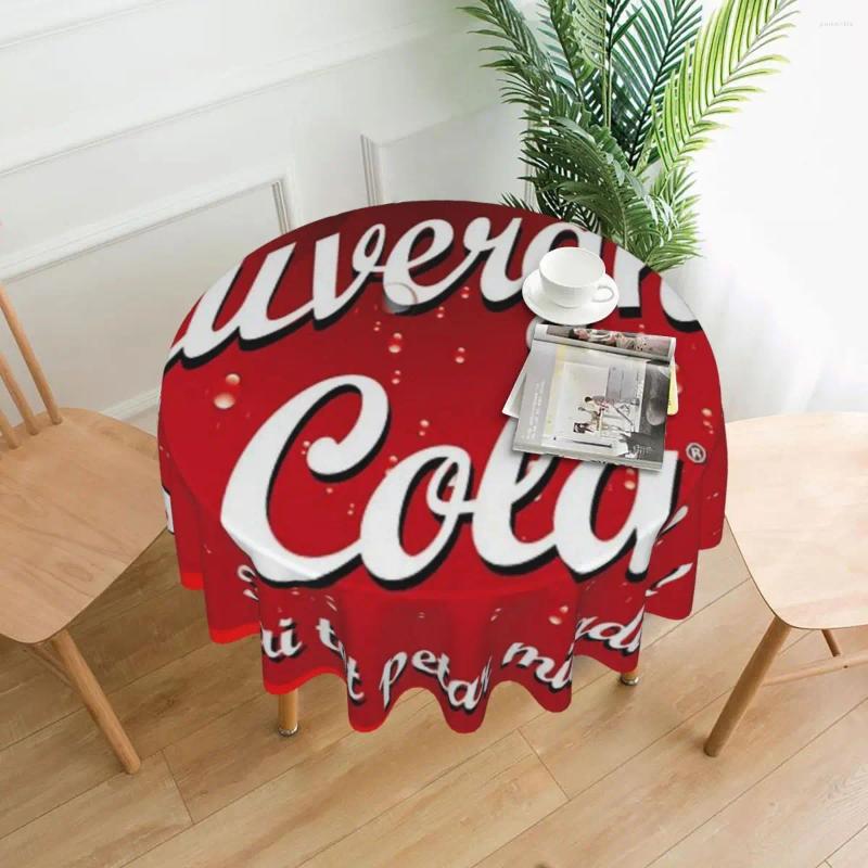 Tafelkleed auvergnat cola tafelkleed 60 in ronde 152 cm rimpelbestendig beschermende feestelijke decor