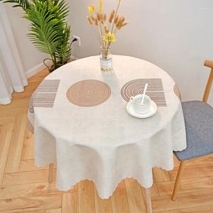 Tafeldoek B131 High-End Dining Mat Ins Round TableCleoth Waterbroek en oliebestendige wasvrije koffie