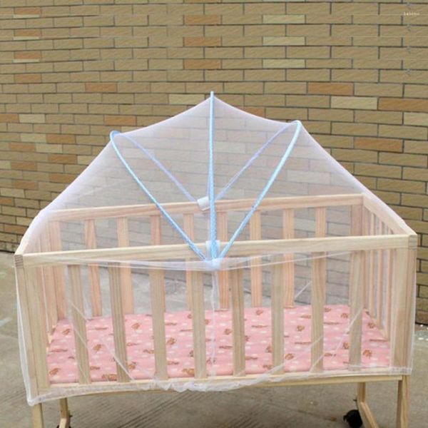 Paño de mesa Ropa de cama para bebés Yurta Cuna Red Universal Bebés Cuna Cama Mosquiteras Malla Cúpula Cortina Red para insectos de verano infantil