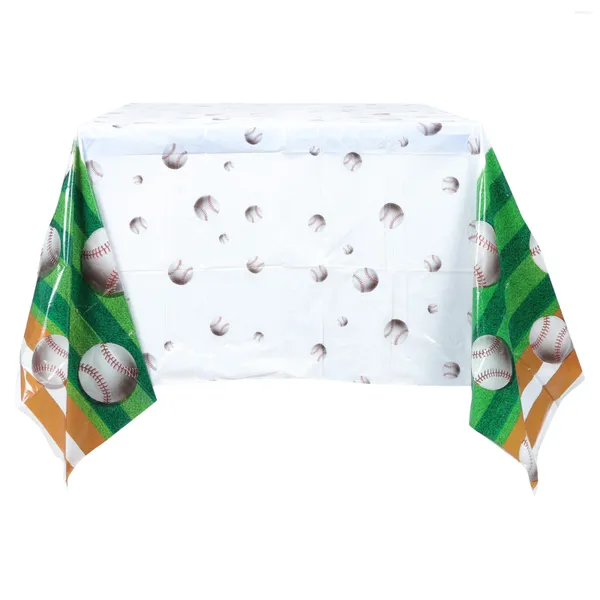 Mantel de mantel de béisbol, decoraciones de fútbol para fiestas, fanáticos de los deportes, pelotas de béisbol para niños, suministros de cumpleaños, decoraciones