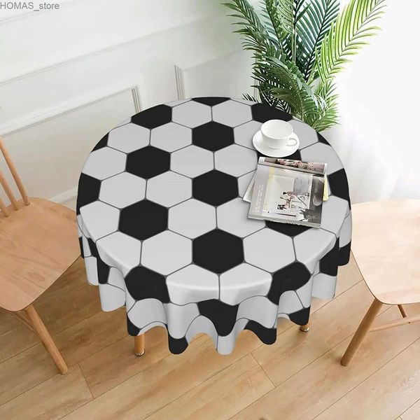 Tableau de table en noir et blanc motif de foot