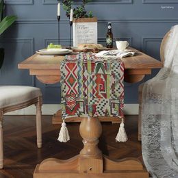 Nappe De Table bohème Jacquard colorée géométrique, tissu décoratif pour la maison, serviette, couverture De placard, cheminées De Mesa