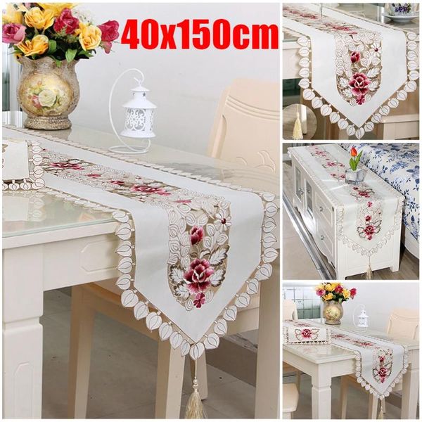 Table Table Brand Runner Borded Cocina Bordado Rectángulo Reemplazo REULTABLE REULIBLE Fabrican Floral