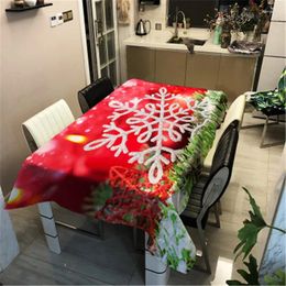 Tableau de table de Noël Golden Shiny Elk Nappecoration étanche Oxford Kitchen Restaurant El Mat Home Decoration Nappe De