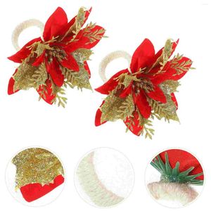 Tafelkast kerst servet ringen plastic bruiloft xmas serviette buckle houders decoratief voor