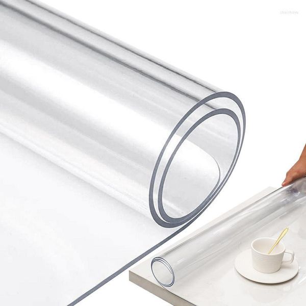 Nappe de table transparente tapis de bureau de protection découpable PVC Transparent acrylique protecteur Film Pad Vinal protecteur de table