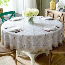 Pable de tela de mesa para cocina y sillas de comedor Cubre Mesa Camilla Redonda 85RLM901