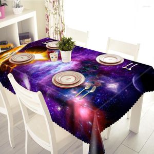 Tafelkleed kleurrijke king ronde rechthoekig en vierkante tapete tafelkleed cover 3d thee galaxy universum