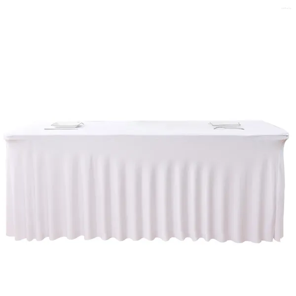 Couvre élastique exclusive à table pour les banquets de mariages rectangulaires extensibles El Party Natecloths