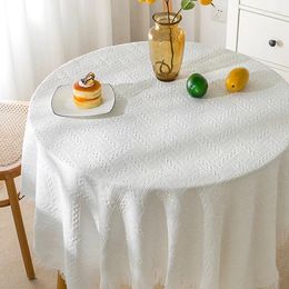 Nappe de table en coton et lin français, légère, luxe, anniversaire, Po, blanche, japonaise, S4E3800