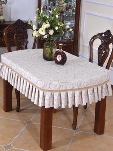 Mesa de tela de algodón crunken szenil de un mantel azul de tela de té por media ronda en el