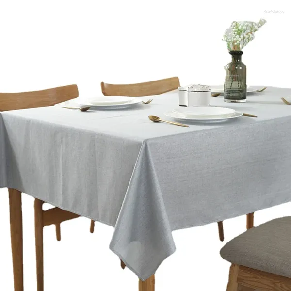 Nappe de table en coton et lin avec pompon, rectangulaire, imperméable, serviette de carte, pour décoration de mariage, couverture de café