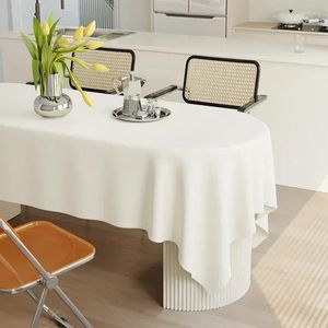 Tafel doek crème wit tafelkleed licht luxe high-end feel was wastvrije oliebestendige waterdichte koffiemat