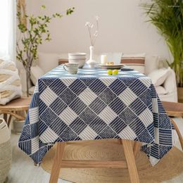 Table en coton en lin personnalisable nappe vintage coquette à poussière rectangulaire pour la salle à manger de la cuisine