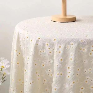 Nappe de Table en coton marguerite, décorative, française, japonaise, petit thé frais et rural fragmenté, LSLing113