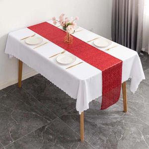 Tafelkleed decoratie glinsterende pailletten sprankelende glitter voor elke gelegenheid Perfect Rose Gold Table Cloth