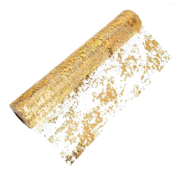 Decoraciones de manteles Bling Runner Gold Metallic Glitter