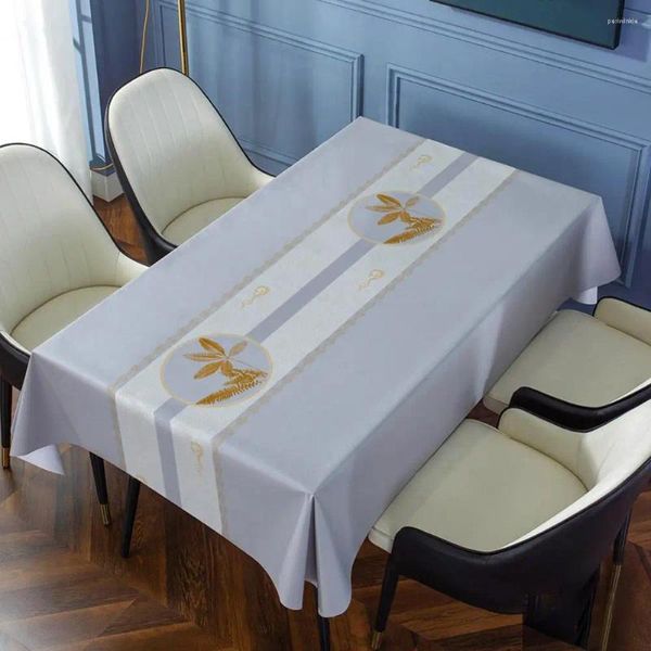 Tableau à table à manger imperméable des feuilles d'automne imprimé nappe pour tables basses pvc Cover ménage rectangulaire