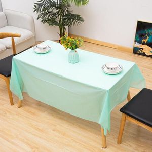 TABLE Doek wegwerp Plastic waterdichte tafelkleed Rechthoek Peva Oilproof Keuken Dineren Koffie Cover Mat Home Decoratie