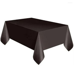 Paño de tabla desechable impermeable plástico mesa er mantel portátil color sólido fiesta comedor suministros de cocina y acc drop del dhw3t