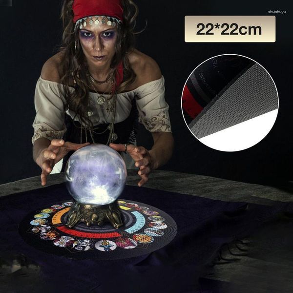 Table Cloth Divination Board Forme carrée Pendule Autel Nappe Pad Rune Astrologie Oracles Tapis de jeu