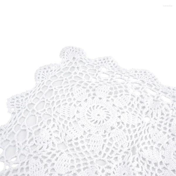 Nappe de Table carrée Vintage en coton, dentelle au Crochet, couverture florale, serviette décorative, DIY, 40cm/60cm