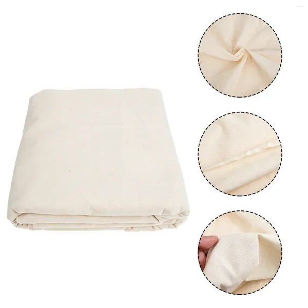 Table Cloth Drop Tarp Canvaspeintres Peinture Tissu Meubles Duck Sheet Cover Depot Floor Dropclothlarge Patio Cotton White Block