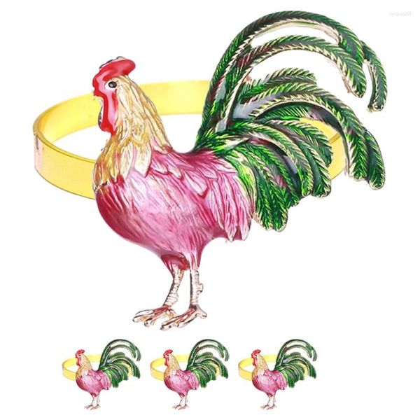 Tipide de rooster à oeuf de Pâques Anneaux de serviette de serviette de serviette Bustres Party Party Centorpiece Decoration