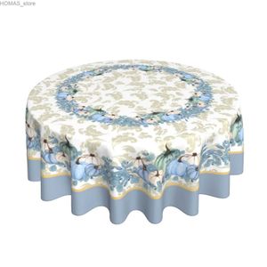 Tafelkleed herfstblauwe pompoen rond tafelkleed 60 inch val boerderij herfst oogst tafeldoek thanksgiving stof tafelkleden tafel omslag y240401