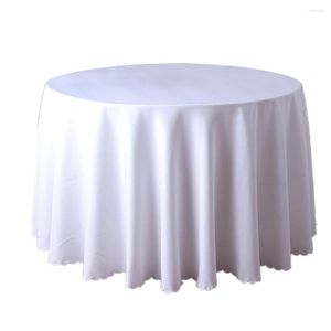 Tafelkleed festival ronde tafelkleed bureau beschermer witte stof elegant polyester cover kerst verjaardagsfeestje diner