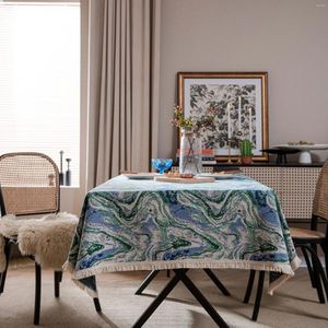 Table de table en tissu floral jacquard bohemian nappe épaisse b8n245
