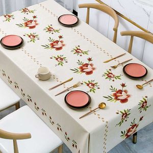 Nappe De Table rectangulaire avec impression De fleurs, décoration De mariage, imperméable, couverture De Table basse à manger